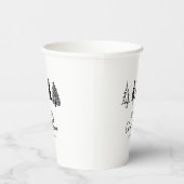 Eleganter Minimalistischer Weihnachtsbaum Pappbecher (Rechts)