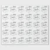 Eleganter Minimalistischer Weihnachtsfeiertag Geschenkpapier (Flach)