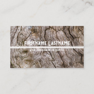 Eleganter minimalistischer weißer Holzstil Holzmas Visitenkarte