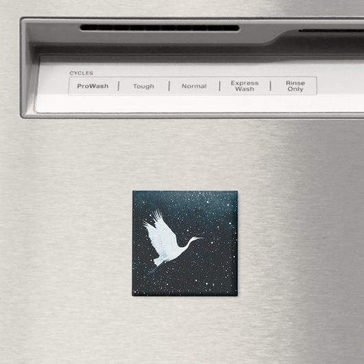 Eleganter Minimalistischer Zen-Kranflug Magnet (In Situ (Geschirrspüler))