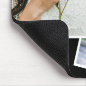 Eleganter Minimalistischer Zwei-Foto-Graduate-Absc Mousepad (Ecke)