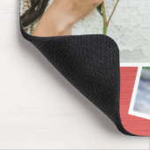 Eleganter Minimalistischer Zwei-Foto-Graduate-Absc Mousepad (Ecke)