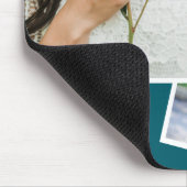 Eleganter Minimalistischer Zwei-Foto-Graduate-Absc Mousepad (Ecke)