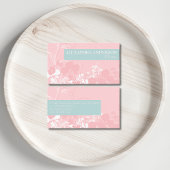 Eleganter Minimalwert für rosa und hellgraue Zyane Visitenkarte