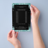 Eleganter Mint-Flyer auf beiden Seiten (Handgriff)