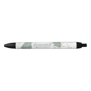 Eleganter Minze- und Moss Green Personalisiert Ink Kugelschreiber