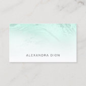 Eleganter, minzgrüner Glitzer Visitenkarte (Vorderseite)