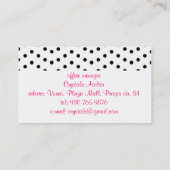 eleganter "Miranda " Visitenkarte (Rückseite)