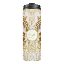 Eleganter Mit Monogramm Gilded Aura Thermal Tumble