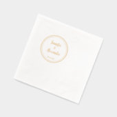 Eleganter mit Monogramm Hochzeitspazierweg Stamps Servietten Mit Folie (Links)