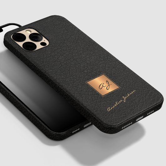 Eleganter mit Monogramm Name des  Drehbuchs aus sc Case-Mate iPhone Hülle