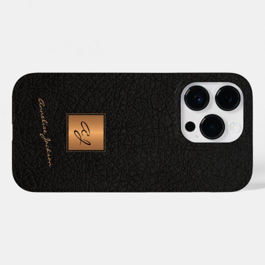 Eleganter mit Monogramm Name des  Drehbuchs aus sc Case-Mate iPhone Hülle (Rückseite (Horizontal))
