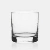 Eleganter Mit Monogramm Name Personalisiert Whiskyglas (Links)