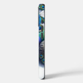 Eleganter Mit Monogramm Pfau Case-Mate iPhone Hülle (Rückseite / Links)