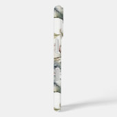 Eleganter, mit Monogramm Ponsettia-Pad-Fall Case-Mate iPhone Hülle (Rückseite / Rechts)