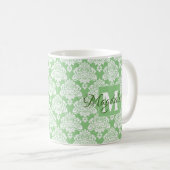 Eleganter Mit Monogramm Schuhputzteppich Kaffeetasse (VorderseiteRechts)