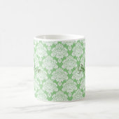 Eleganter Mit Monogramm Schuhputzteppich Kaffeetasse (Mittel)