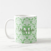 Eleganter Mit Monogramm Schuhputzteppich Kaffeetasse (Links)