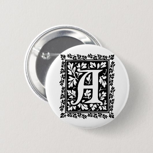 Eleganter mittelalterlicher belichtetes button (Vorne & Hinten)