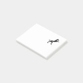 Eleganter mittelalterlicher Jagdhund Post-it Klebezettel (angewinkelt)