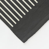 Eleganter Mod Arch Lines Black and White Fleecedecke (Ecke)