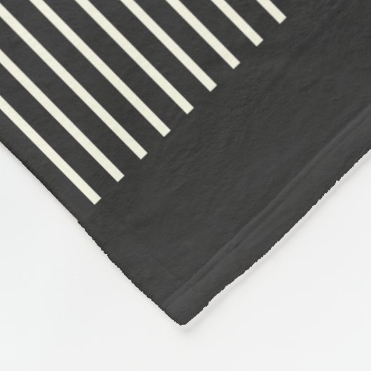 Eleganter Mod Arch Lines Black and White Fleecedecke (Ecke)