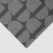 Eleganter Mod Arch Lines Black and White Seidenpapier (Ausschnitt)