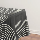 Eleganter Mod Arch Lines Black and White Tischdecke (Beispiel)