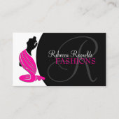 Eleganter Mode Designer Visitenkarte (Vorderseite)