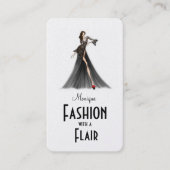 Eleganter Mode-Designer - Visitenkarten Visitenkarte (Vorderseite)