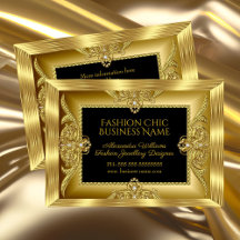Eleganter Mode Juwelier Designer Gold Gemis Schwar