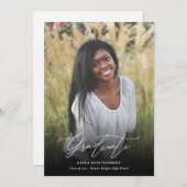 Eleganter Moderner Abschluss für Script 2 Foto Ankündigung (Vorne/Hinten)