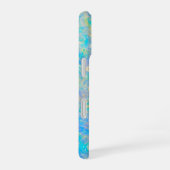 Eleganter moderner Abstrakter Gold Fire Opal Indiv iPhone 16 Hülle (Rechte Seite)