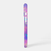 Eleganter moderner Abstrakter Gold Fire Opal Indiv iPhone 16 Hülle (Linke Seite)