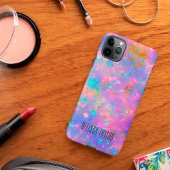 Eleganter moderner Abstrakter Gold Fire Opal Indiv iPhone 16 Hülle