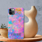 Eleganter moderner Abstrakter Gold Fire Opal Indiv iPhone 16 Hülle