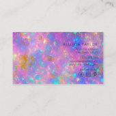 Eleganter moderner Abstrakter Goldbrunnen als Edel Visitenkarte (Rückseite)