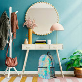 Eleganter, moderner Abstrakter Goldene Opal Stone Bedruckter Rucksack