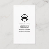 Eleganter, moderner Ansturm-Dreiecke-Taxi-Service Visitenkarte (Rückseite)