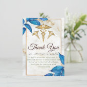 Eleganter moderner Arzt Dankeschön-Karte Dankeskarte (Stehend Vorderseite)