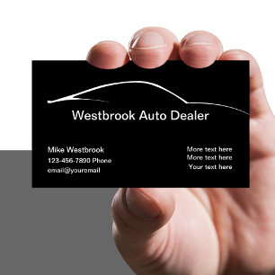 Eleganter moderner Autokauf-Service Visitenkarte
