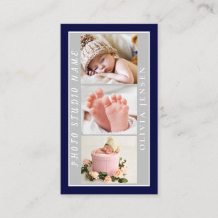 Eleganter moderner Baby Template Baby Fotograf Visitenkarte