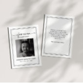 Eleganter moderner Beileid-Speicher dank Karte