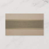 Eleganter moderner Beruflich, einfach, Streifen Visitenkarte (Rückseite)