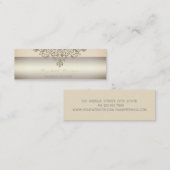 Eleganter, moderner Beruflicher Charme, Spitzen Mini Visitenkarte (Vorne/Hinten)