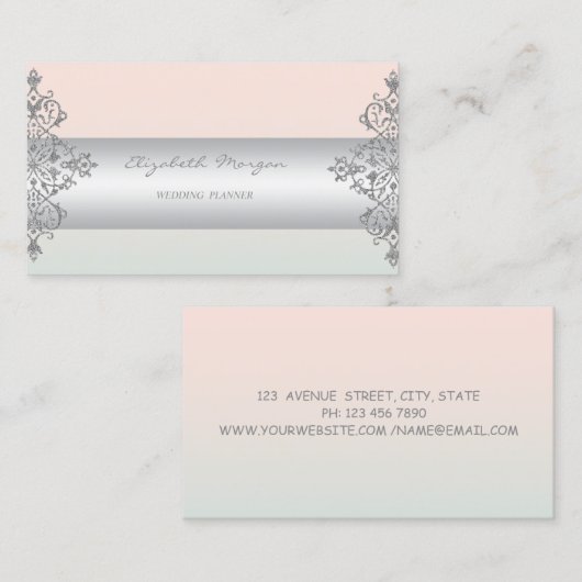 Eleganter, moderner Beruflicher Charme, Spitzen Visitenkarte (Vorne/Hinten)