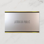Eleganter Moderner Beruflicher Glamour Einzigartig Visitenkarte (Vorderseite)