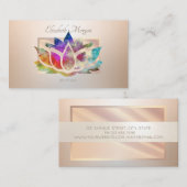 Eleganter moderner Beruflicher Rahmen, Lotus Visitenkarte (Vorne/Hinten)