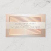 Eleganter, moderner Beruflicher Rahmen, Streifen Visitenkarte (Rückseite)