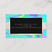 Eleganter, moderner Beruflicher Rahmen Visitenkarte (Rückseite)
